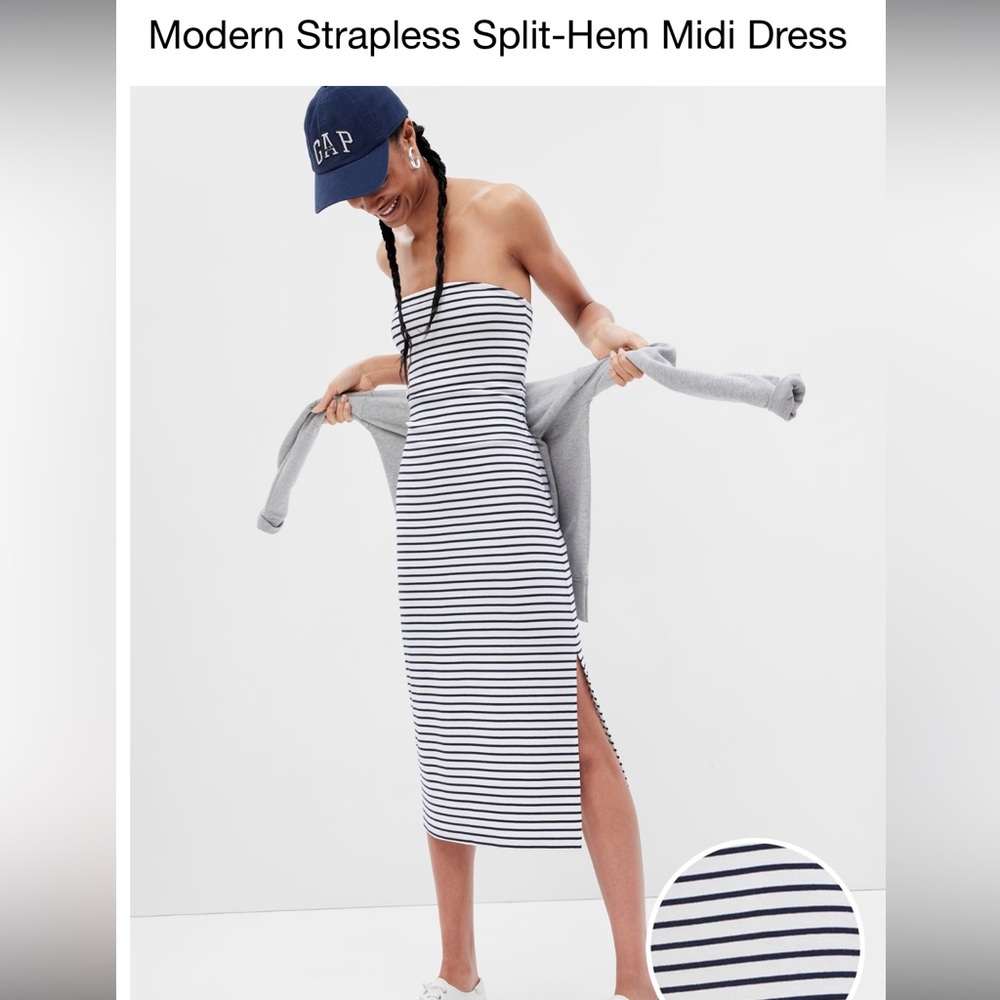 Strapless tube dress